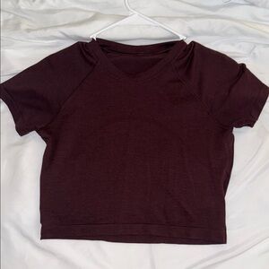 Lululemon cropped short sleeve swiftly tee Women's Top